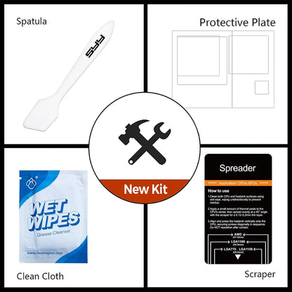 Thermal Paste,  2 Grams CPU Paste Thermal Compound Paste Heatsink for Ic/Processor/Cpu/All Coolers, 15.7W/M.K Carbon Based High Performance, Thermal Interface Material, CPU Thermal Paste